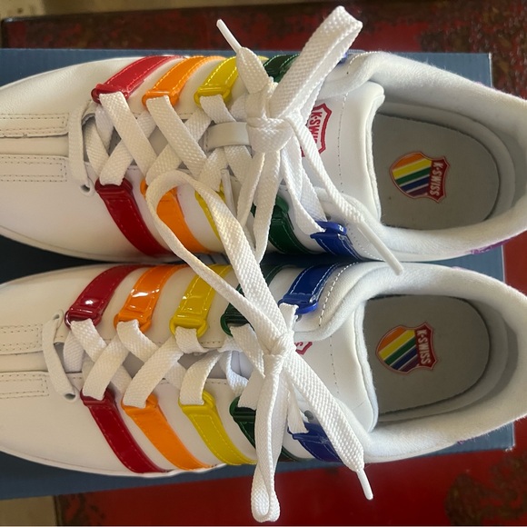 PRIDE K-SWISS Women’s Sneakers Rainbow Colors on the side - Picture 2 of 5